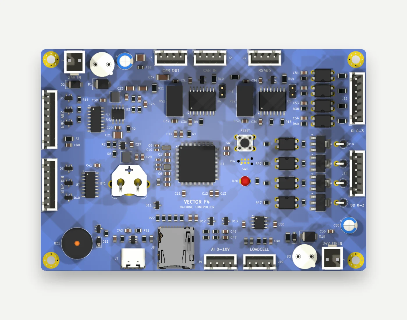 Vector F4 Machine Controller, top